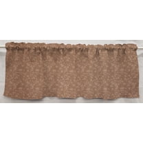Splatter Curtain Panels by Penny's Needful Things (Set of 2) 24 Inch Long LINED (Chocolate Brown)