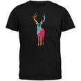 thumbnail image 1 of Splatter Deer Black Adult T-Shirt - Large, 1 of 1