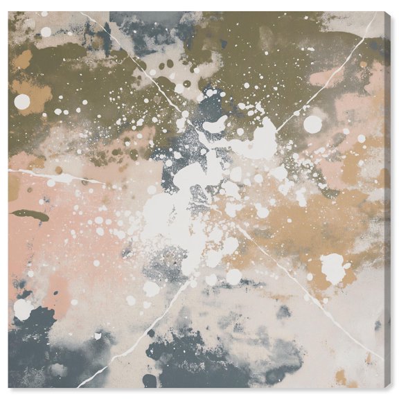 Splatter Effect III Canvas Print Abstract Wall Art by Art Remedy, Gallery Wrapped, 20 x 20