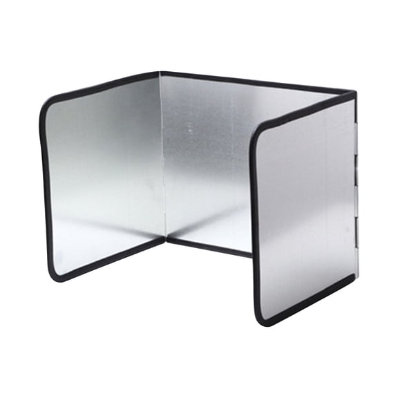 Splatter Guard for Frying Non-Stick 3 Sided Foldable Grease Splatter Screen Stainless Steel Backsplash Anti Splatter Shield Guard for Stove Screen Protector for Frying Stove Top Wall Easy to Clean
