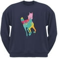 thumbnail image 1 of Splatter Horse Navy Adult Crewneck Sweatshirt, 1 of 1