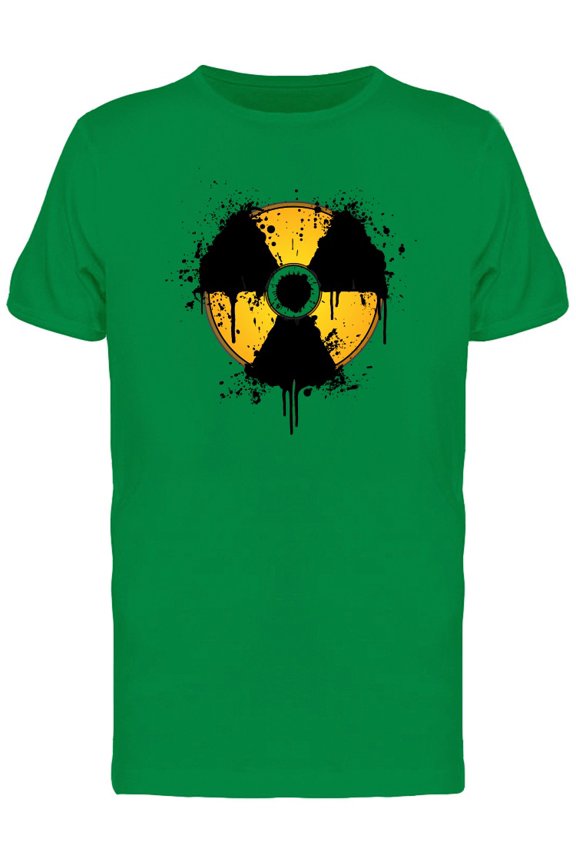 Splatter Ink Radioactive Symbol Tee Men's -Image by Shutterstock