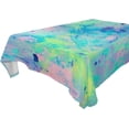 thumbnail image 1 of Splatter Painting Rectangle Tablecloth Waterproof Polyester Table Clothative Stain Resistant & Wrinkle Resistant Washable Table Cover for Dining Table/Party/Camping 54x54 Inch Decor Gift, 1 of 7