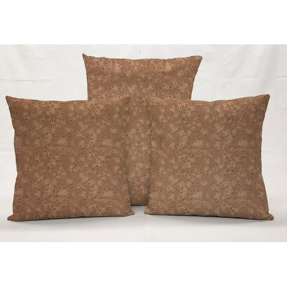 Splatter Pillowcase / Pillow Cover by Penny's Needful Things (12 x 12) (Chocolate Brown)