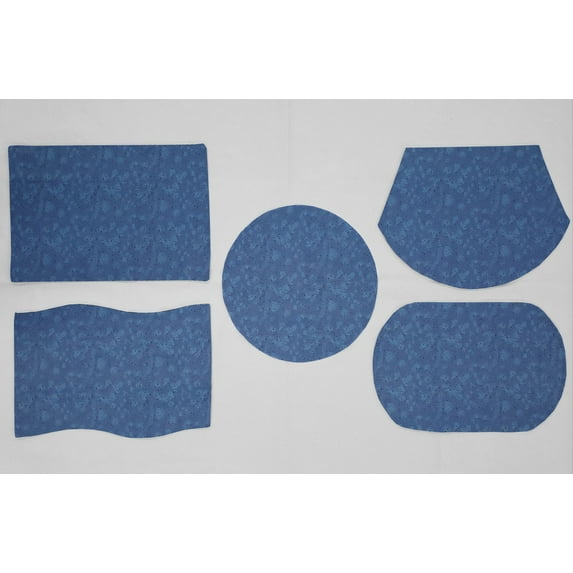 Splatter Placemats by Penny's Needful Things (Round - Set of 6) (Dark Blue)