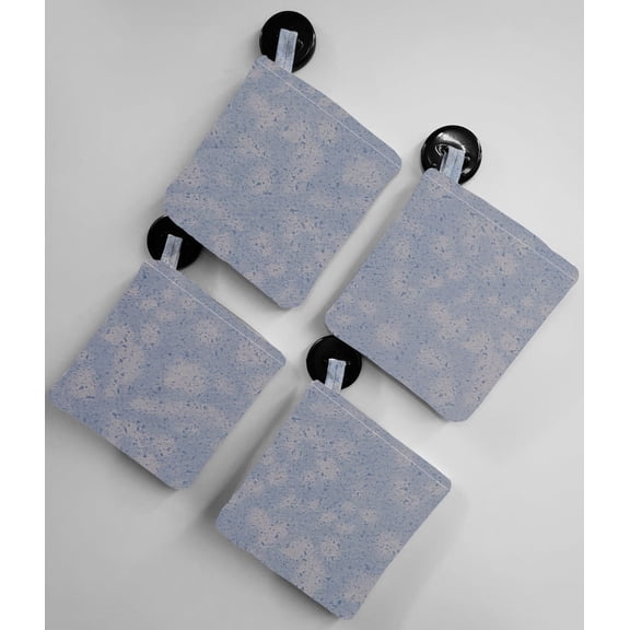 Splatter Pot Holders (Set of 4) by Penny's Needful Things (Light Blue)