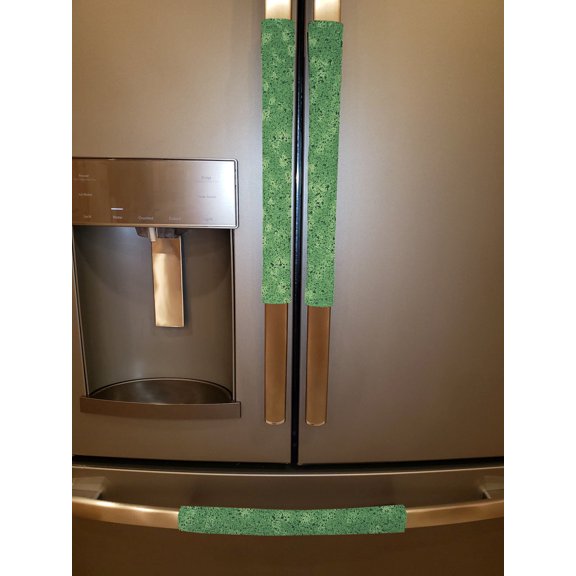 Splatter Refrigerator Oven Dishwasher Handle Covers by Penny's Needful Things (15 Inch) (Set of 6) (Hunter Green)