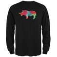 thumbnail image 1 of Splatter Rhino Black Adult Long Sleeve T-Shirt - 2X-Large, 1 of 1