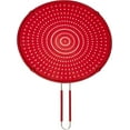 thumbnail image 1 of Splatter Screen |Casewin Red Splatter Guard | 13" Best Splatter Screen for Frying Pan - Protects From Hot Oil Splash - Strainer, 1 of 9