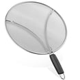 thumbnail image 1 of Splatter Screen | Large 13” Round | Durable Stainless-Steel | Rustproof & Dishwasher Safe | Food Accessory for Frying & Cooking, 1 of 4