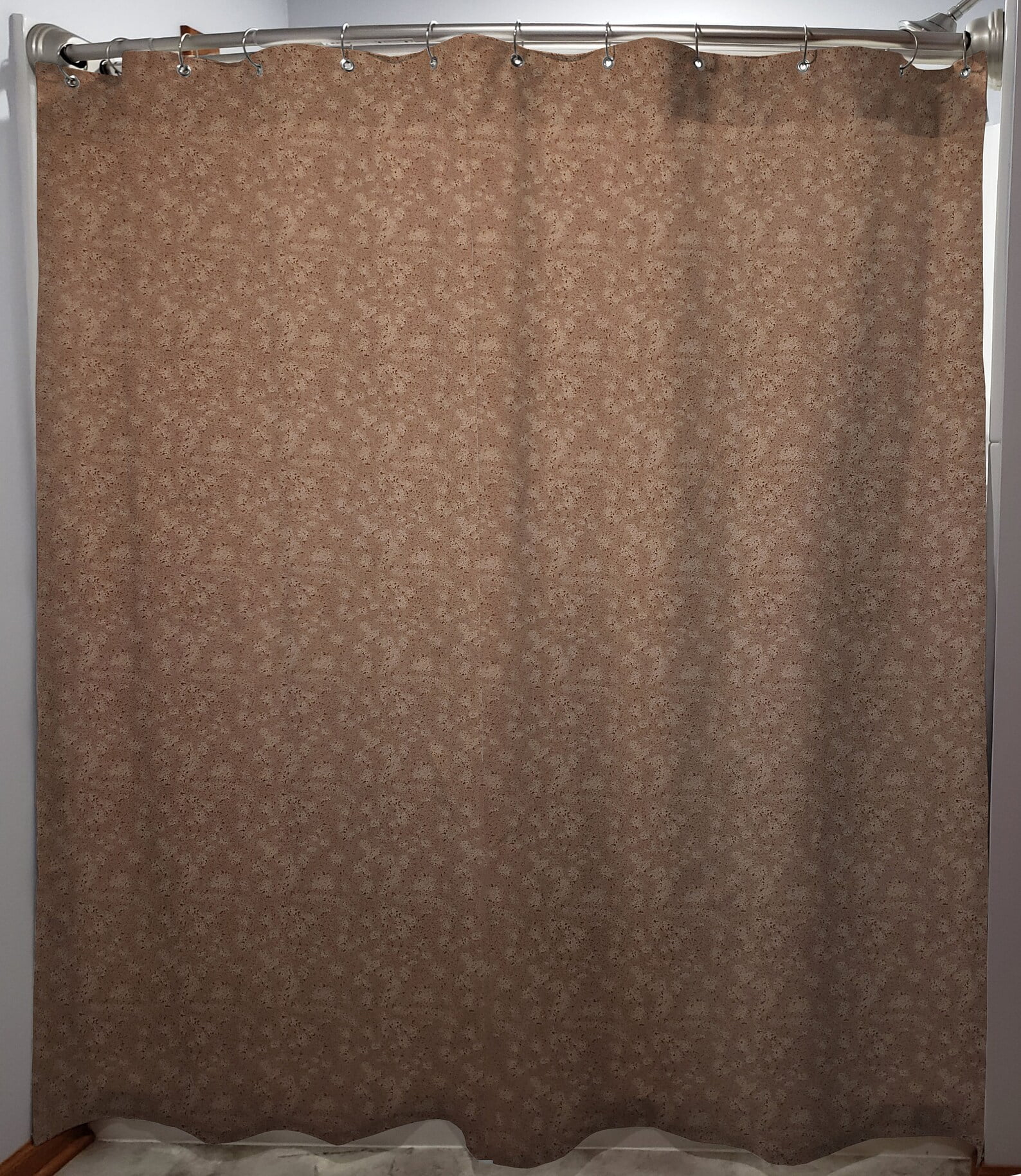 Splatter Shower Curtain by Penny's Needful Things (Chocolate Brown