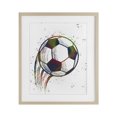 thumbnail image 1 of Stupell Industries Splatter Soccer Ball Birch Framed Print Under Glass, design by Marcus Prime, 16 x 13, 1 of 10