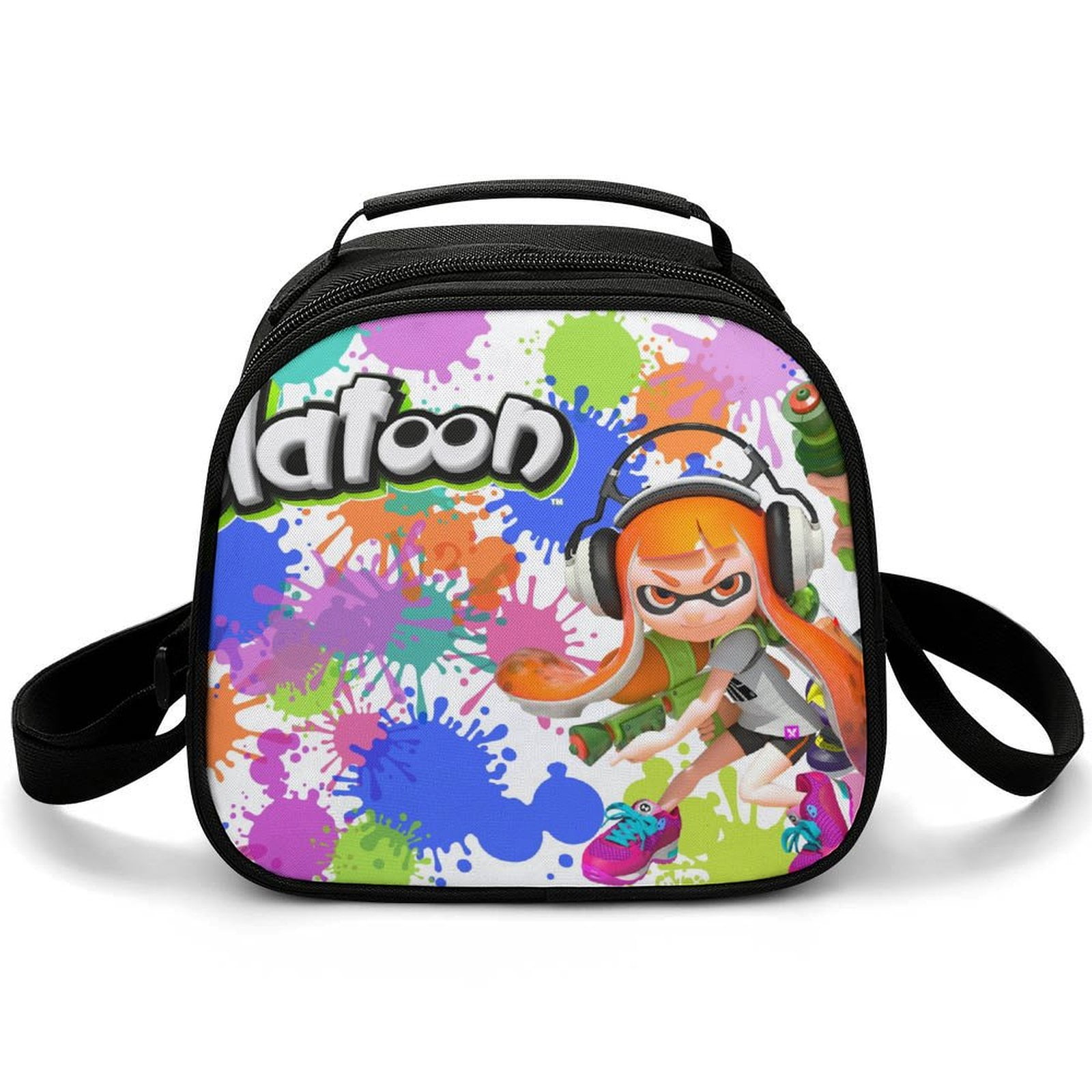 Splatter Splatoon Game Insulated Lunch Bag Portable Lunch Box Reusable ...
