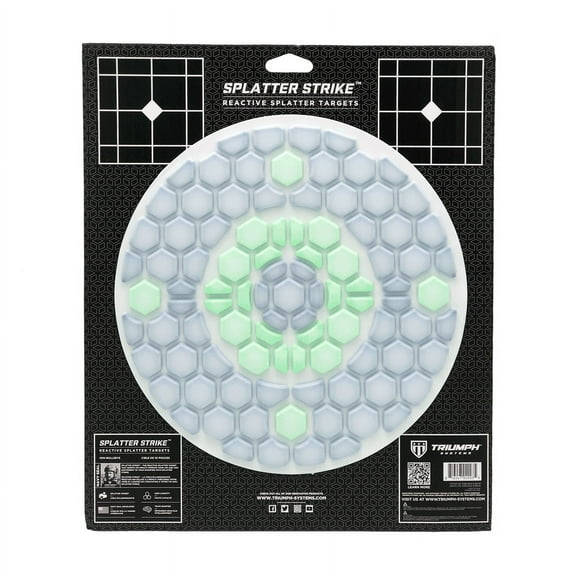 Splatter Strike - Oozing Splatter Bullseye Target, 3-count
