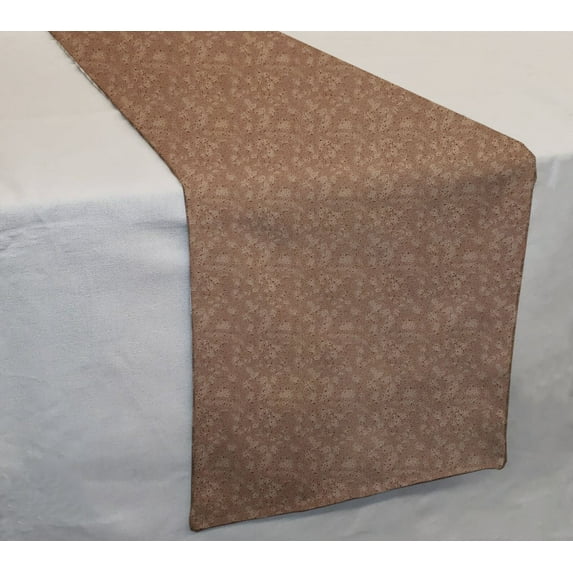 Splatter Table Runner by Penny's Needful Things (6 Feet Long - STRAIGHT) (Chocolate Brown)
