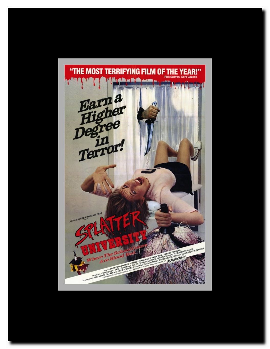Splatter University Framed Movie Poster