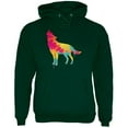 thumbnail image 1 of Splatter Wolf Mens Hoodie Forest Green SM, 1 of 1