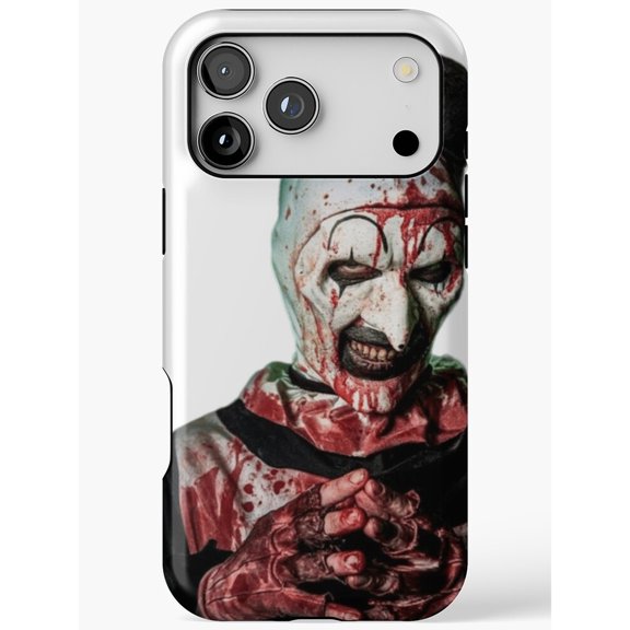 Splattered Horror Clown Tough Case for Apple iPhone, Polycarbonate and TPU