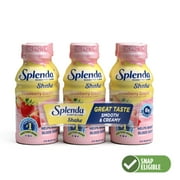 Splenda Diabetes Care Shake, to Help Manage Blood Sugar, 8oz Strawberry Cream 6ct