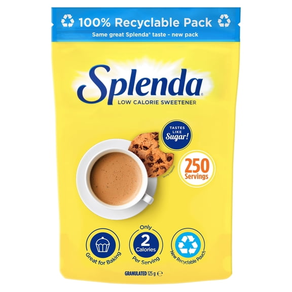 Splenda Low Calorie Sweetener Granulated 125G, Imported from Britain