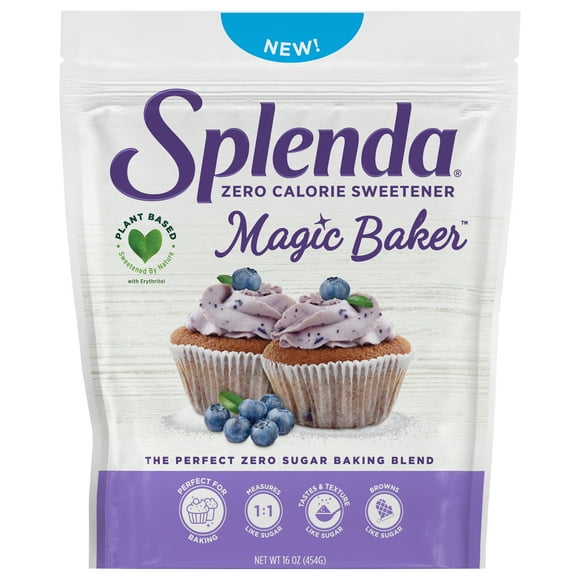 Splenda Magic Baker Zero Calorie Granulated Sugar Substitute, 16 oz Resealable Pouch