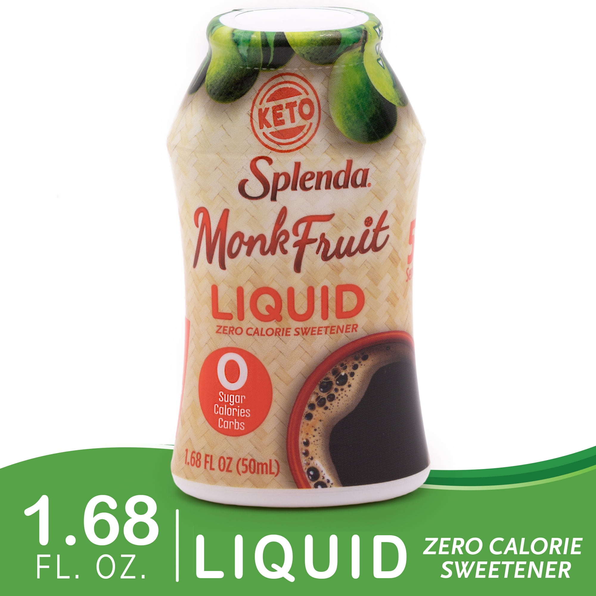 Splenda Monk Fruit Zero Calorie Liquid Sweetener, 1.68 fl oz