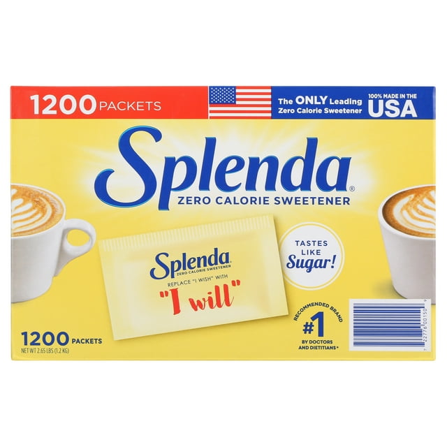 Splenda No Calorie Sweetener, 1200 Count