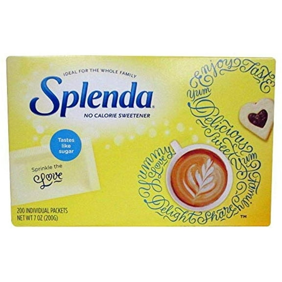 Splenda No Calorie Sweetener Granulated Sugar Substitute (200 Count Single-Serve Packets)