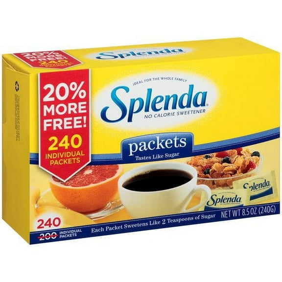 Splenda No Calorie Sweetener Packets, 240 Count, 8.5 oz Package