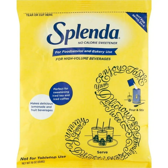 Splenda No Calorie Sweetener Pouch, 16 Ounce -- 12 per Case.