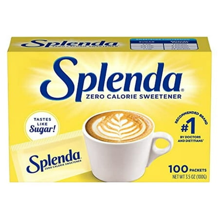 Splenda No Calorie Sweetener, Single-Serve Packets (100 Count), 3.5 Ounce