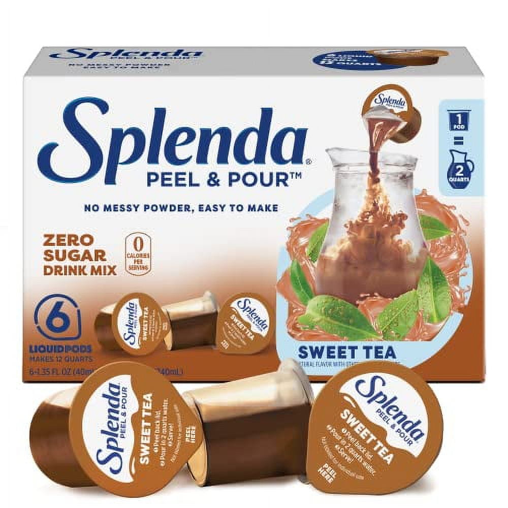 Splenda Sugar Free Sweet Tea Drink Mix Zero Calorie Natural Flavors Splenda Sugar Free Sweet Tea Drink Mix Zero Calorie Natural Flavors
