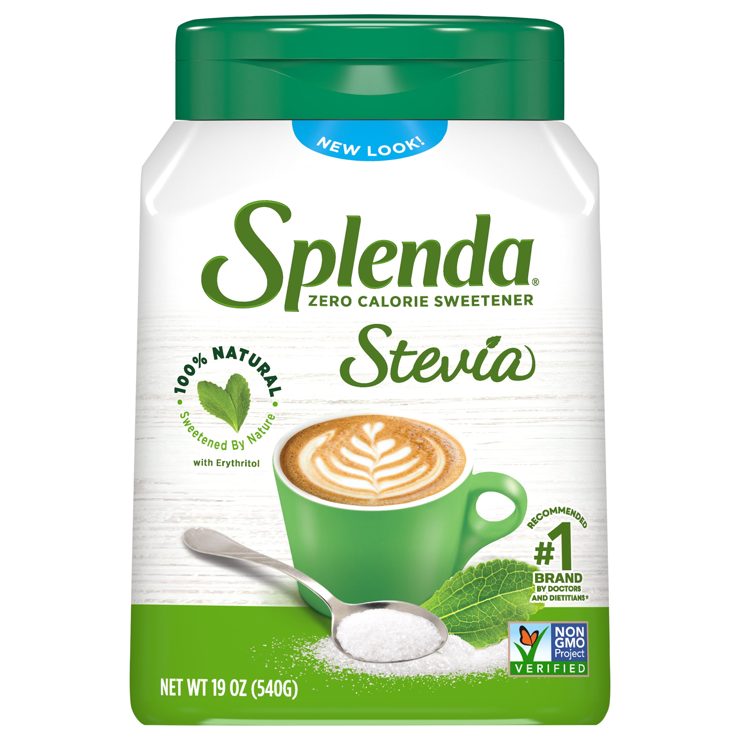 Splenda Stevia 100 Natural Zero Calorie Sweetener Granulated Sugar