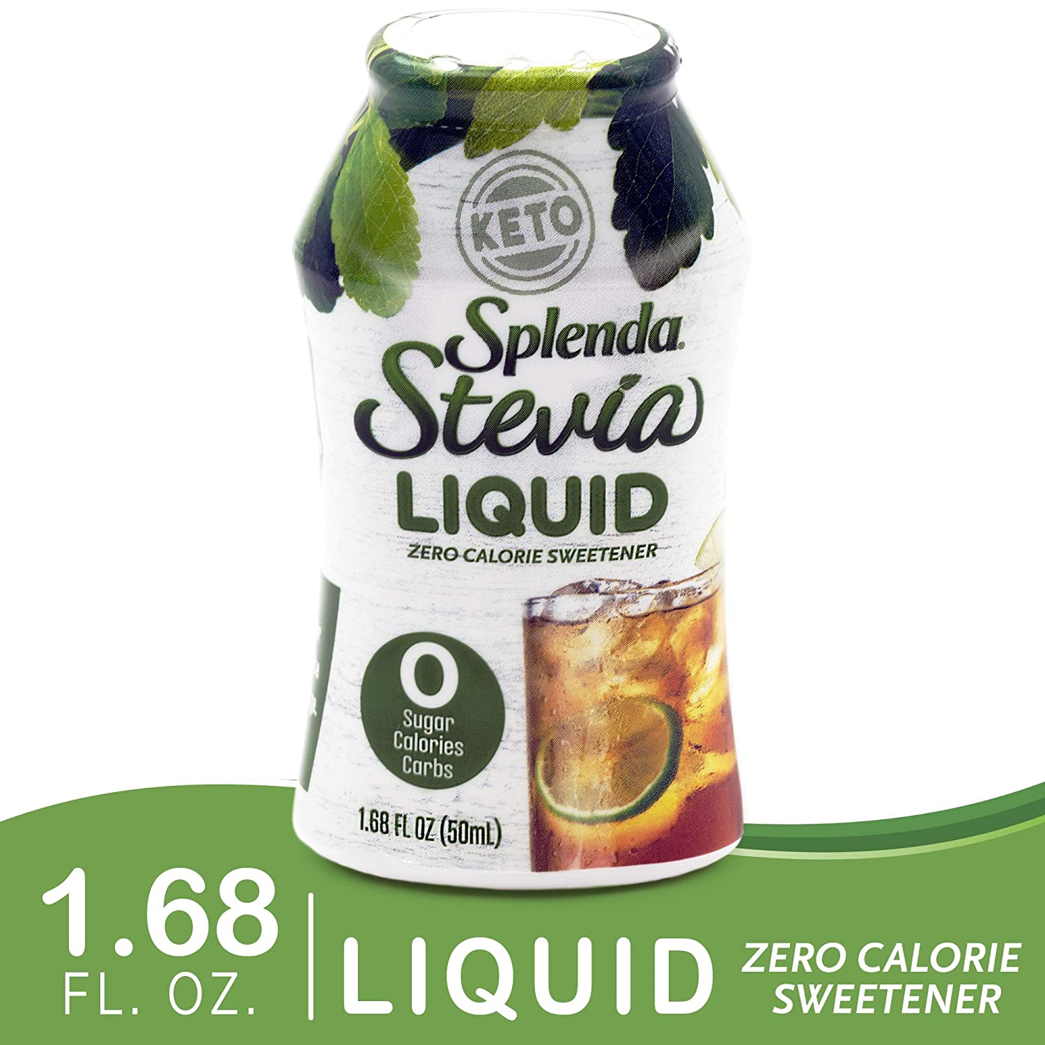 Splenda Stevia Liquid Zero Calorie Sweetener, 1.68 fl oz Bottle - image 1 of 11