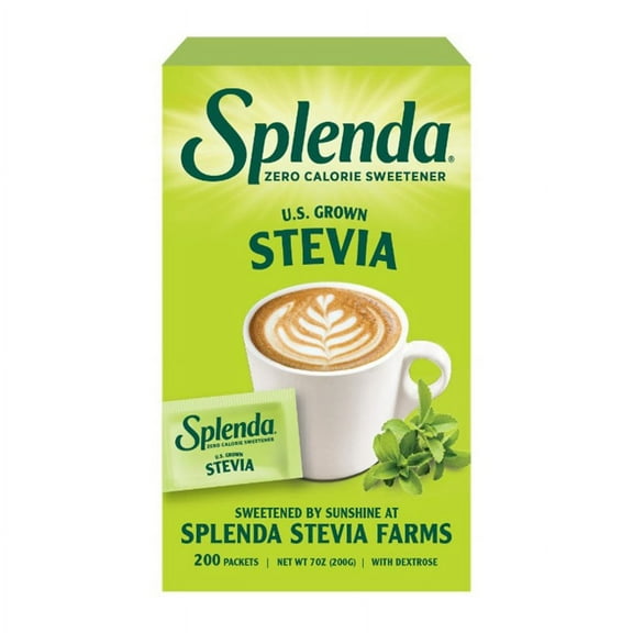 SPLENDA Stevia Zero Calorie DEF29 Sweetener, Sugar Substitute Packets, 200 Count (Pack of 1)