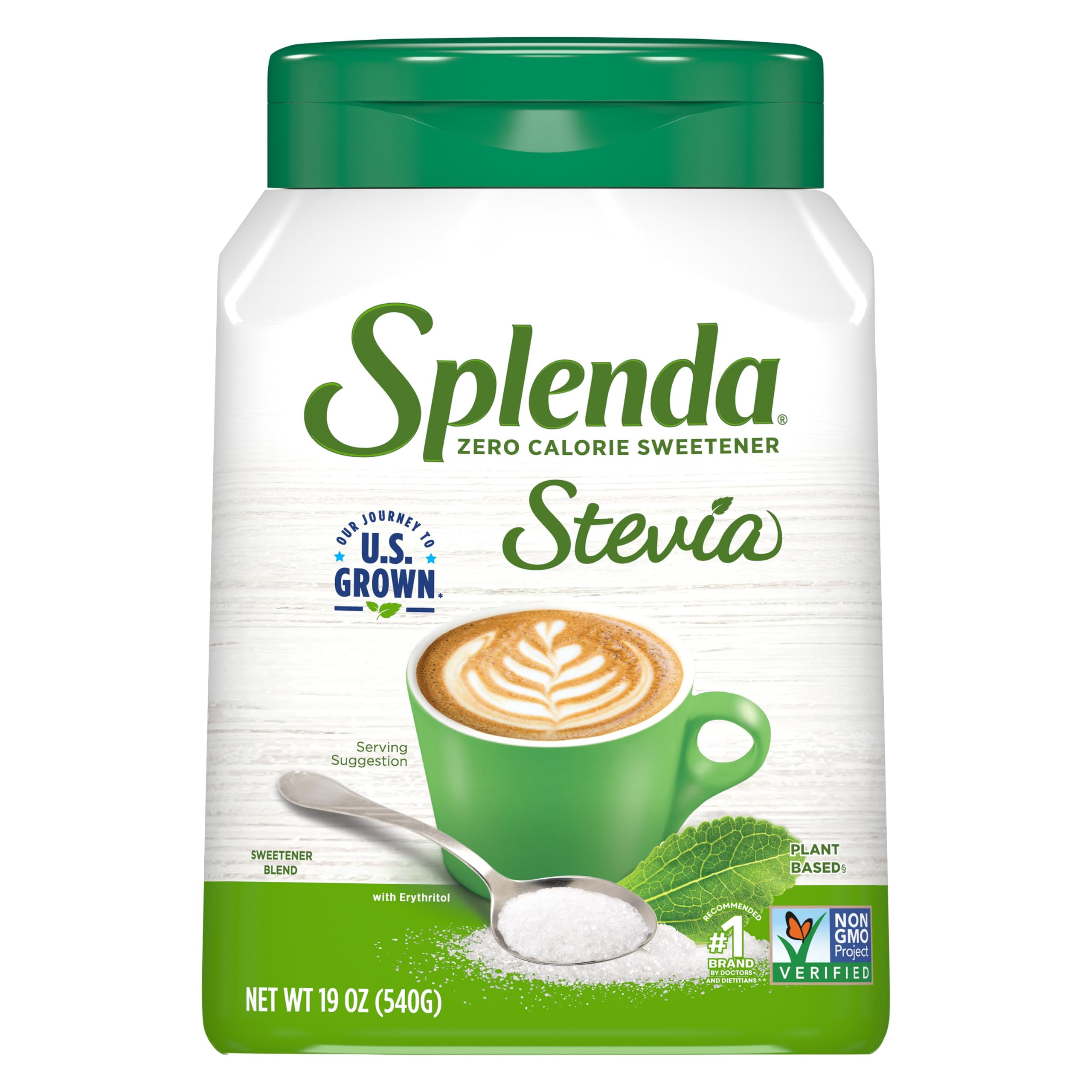 Splenda Stevia Zero Calorie Sweetener, Plant Based Sugar Substitute
