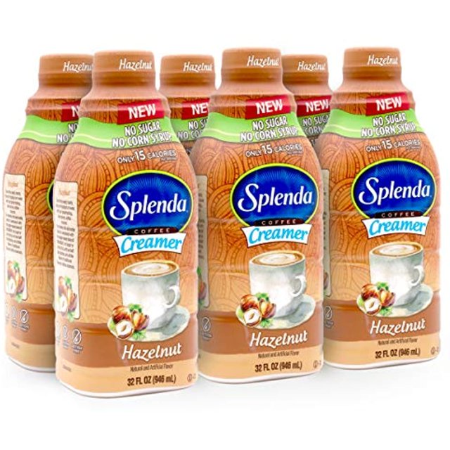 Splenda Sugar Free, Low Calorie Hazelnut Coffee Creamer. 32 Fl Oz (Pack