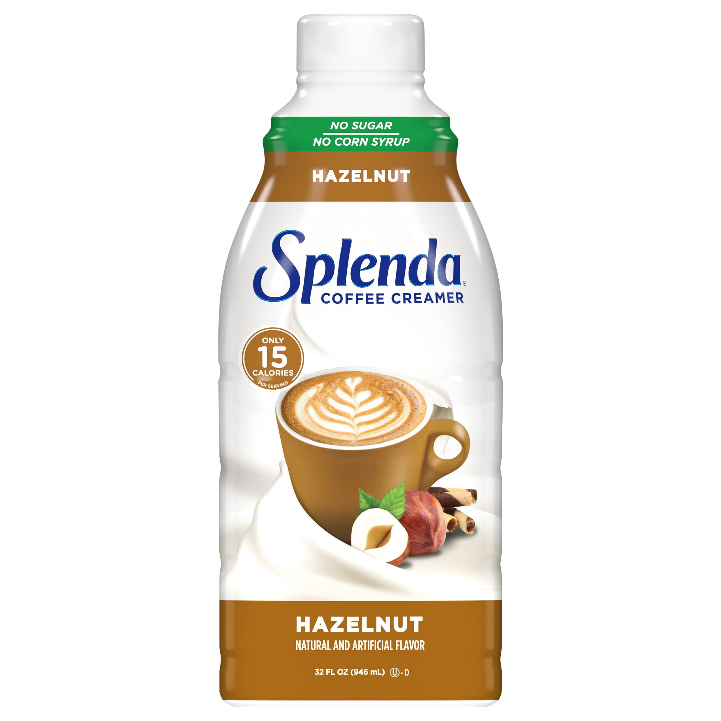 Splenda Sugar Free, Low Calorie Hazelnut Coffee Creamer, 32 Fl Oz