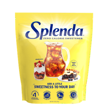 Splenda Zero Calorie Sweetener, Granulated Sugar Substitute, 9.7 oz Plastic Bag