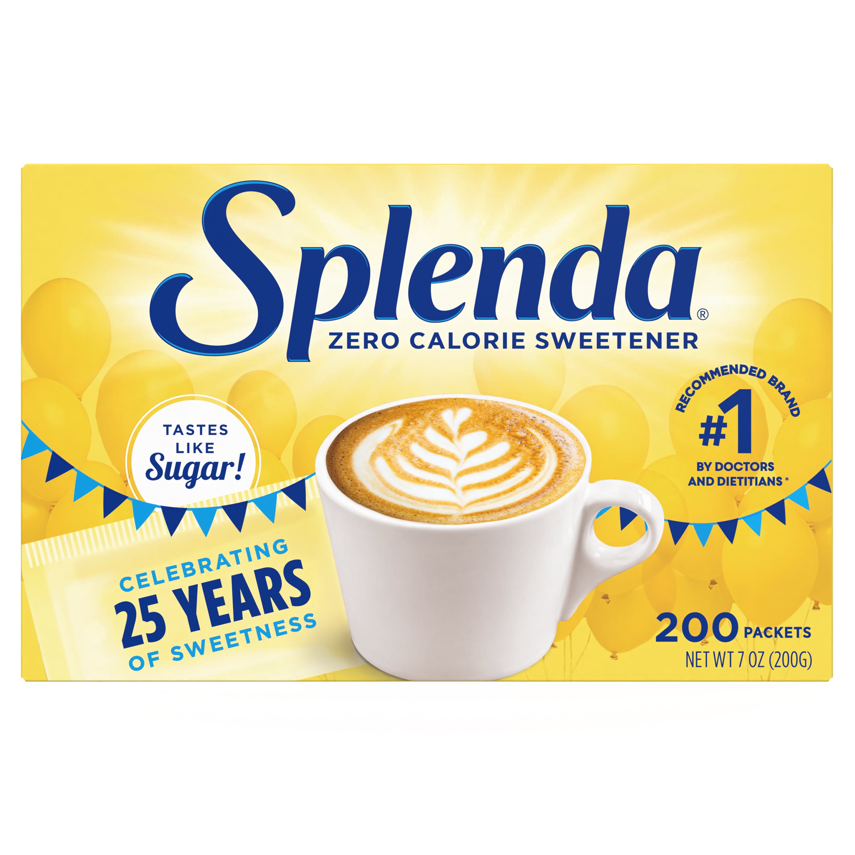 Splenda Zero Calorie Sweetener, Sugar Substitute Packets - 200CT