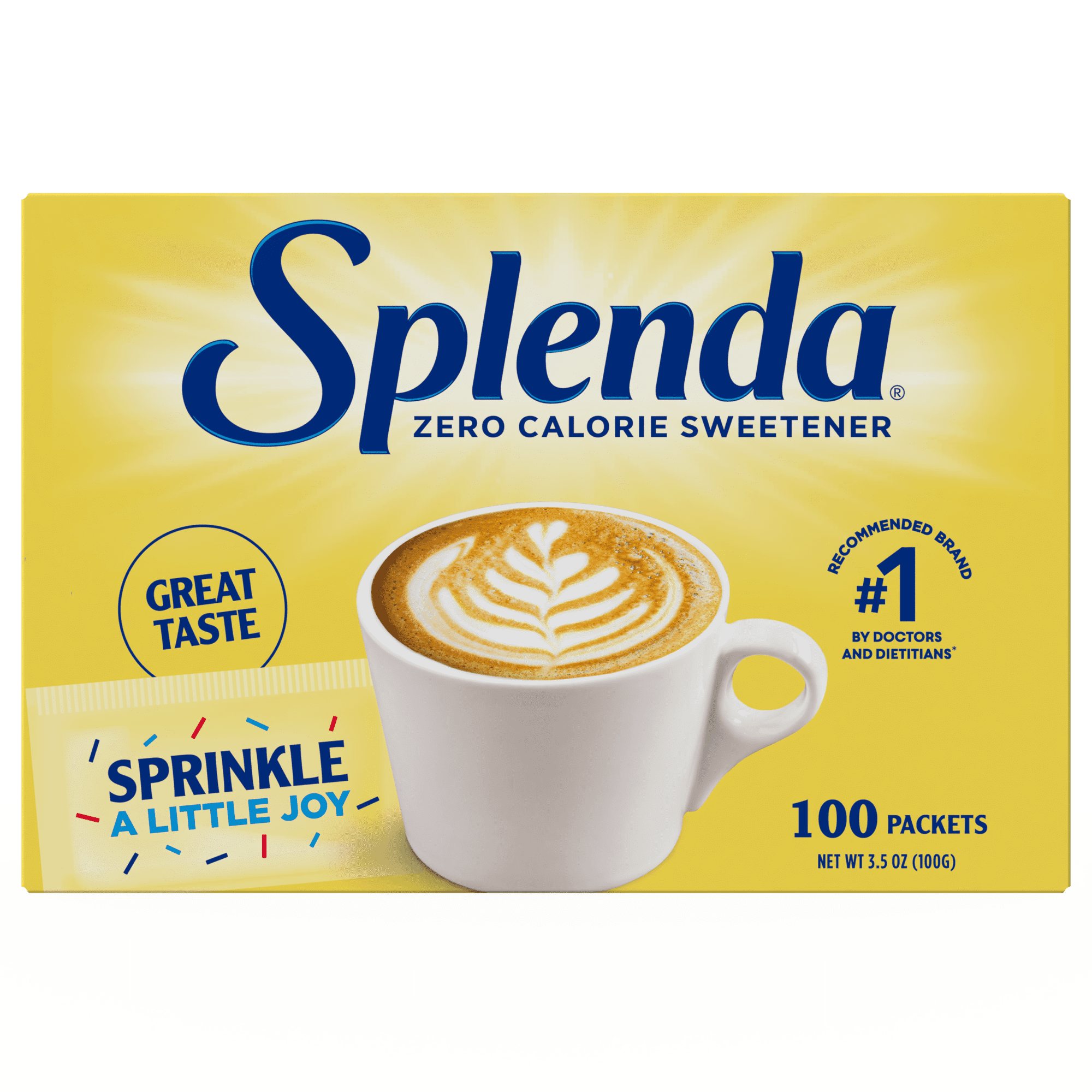 Splenda Zero Calorie Sweetener, Sugar Substitute Packets - 100CT