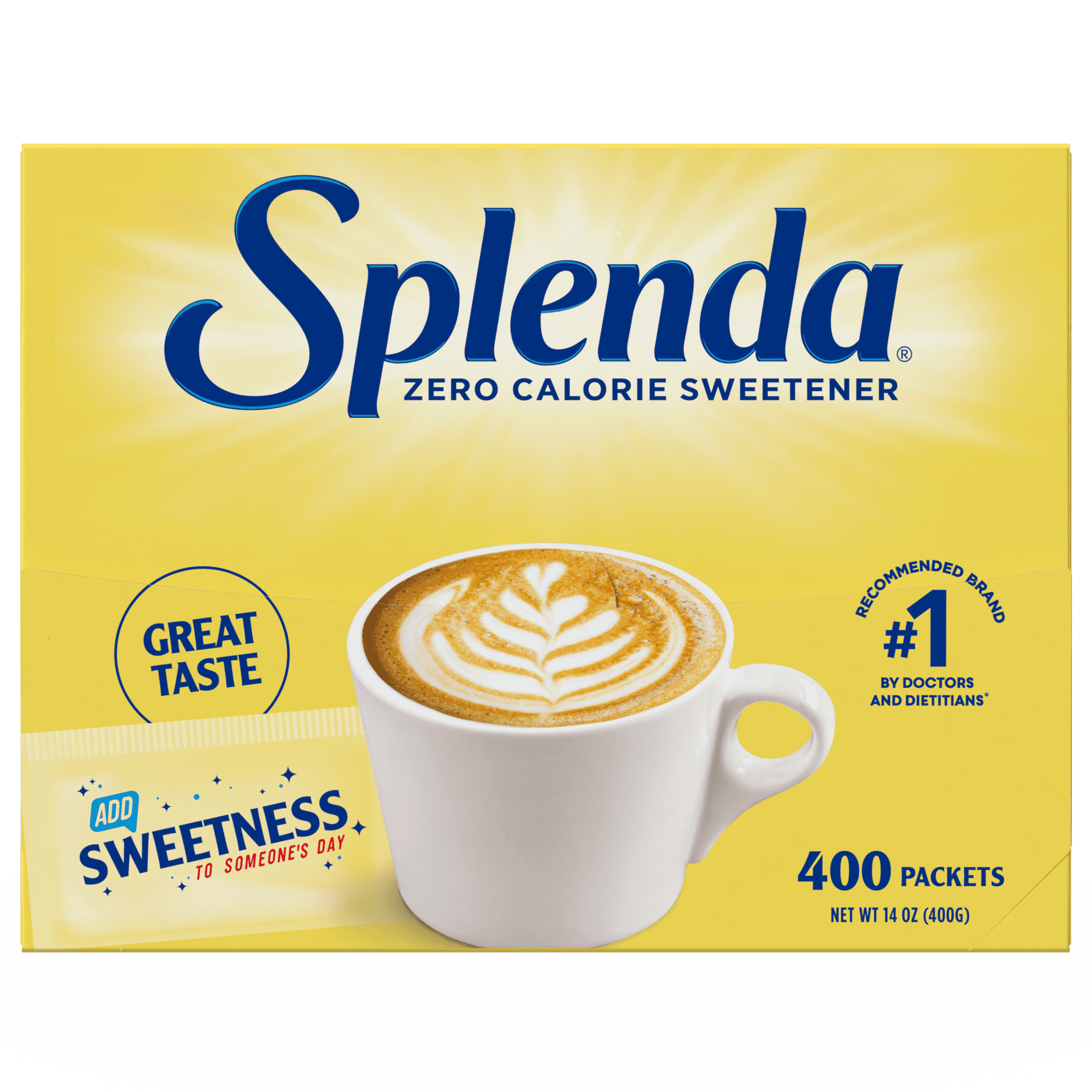 Splenda Zero Calorie Sweetener, Sugar Substitute Packets - 400 Ct.