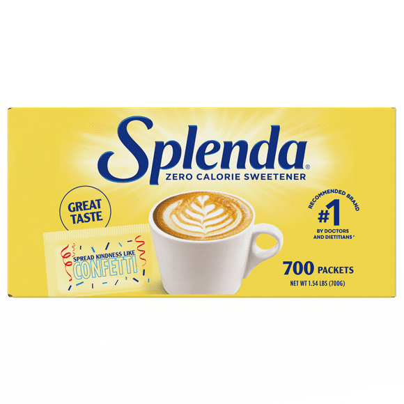 Splenda Zero Calorie Sweetener, Sugar Substitute Packets, 700 Count, Cardboard Box