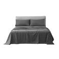 thumbnail image 1 of Splendid Collections Bed Sheet Set - 4 Piece Short Queen Solid Gray Sheets - Super Soft Microfiber 1800 Bedding - Fits Mattress up to 15 Inches - Easy Fit and Wrinkle, Fade, Stain Resistant, 1 of 4