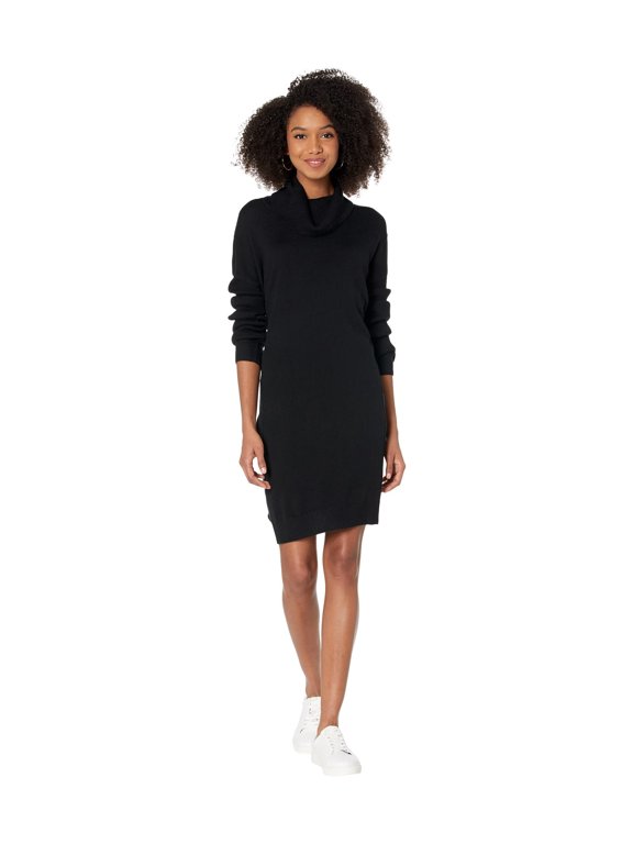 Cowl Sweater Dress Black LG (Women's 10-12)