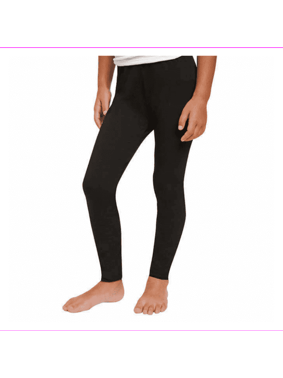 Girl's Tapered Legs Elastic Waistband 2Pack Legging 12/Navy/Black