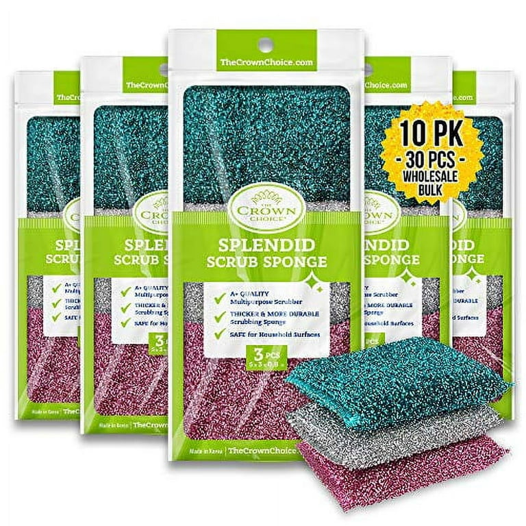 Buy Wholesale China Kitchen Cleaning Sponges,eco Non-scratch For Dish,scrub  Sponges,heavy Duty Scrub Sponges & Cleaning Scrubber Sponge at USD 0.08