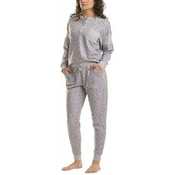 Splendid Ladies' 2-piece Lounge Pajama Set (Gray, Large)