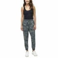 thumbnail image 1 of Splendid Ladies' Elastic Waist Drawstring Front Pocket Jogger Pants (Medium, Gray Camo), 1 of 3