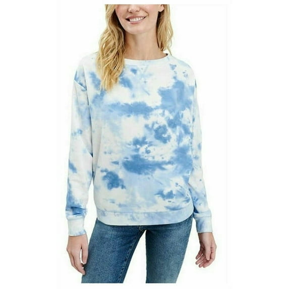 Splendid Ladies’ Thermal Tie Dye Top (Blue Tie Dye